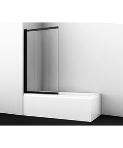 Купить Шторка Wasserkraft 61S02-100 1000х1400 для ванны, стекло, профиль черный (61s02-100) по цене 36120 руб., в Санкт-Петебруге в интернет магазине 100-Систем, а также дургие товары WasserKRAFT из раздела Стеклянные шторки для ванн и Сантехника