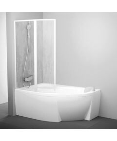Купить Шторка для ванны Ravak VSK2 Rosa 150 L рейн (76l8010041) по цене 22770 руб., в Санкт-Петебруге в интернет магазине 100-Систем, а также дургие товары RAVAK из раздела Стеклянные шторки для ванн и Сантехника