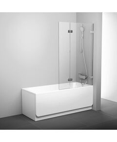 Купить Шторка на ванну Ravak BVS2-100 R Transparent, фурнитура хром (7upa0a00z1) по цене 39490 руб., в Санкт-Петебруге в интернет магазине 100-Систем, а также дургие товары RAVAK из раздела Стеклянные шторки для ванн и Сантехника