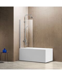 Купить Душевая шторка на ванну VSB-11800CL, 800*1400, хром, стекло прозрачное, , шт (vsb-11800cl) по цене 11390.5 руб., в Санкт-Петебруге в интернет магазине 100-Систем, а также дургие товары Vincea из раздела Стеклянные шторки для ванн и Сантехника