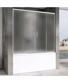 Купить Шторка на ванну ABBER Schwarzer Diamant AG57150M (ag57150m) по цене 25330 руб., в Санкт-Петебруге в интернет магазине 100-Систем, а также дургие товары ABBER из раздела Стеклянные шторки для ванн и Сантехника