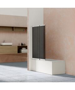 Купить Душевая шторка на ванну VSB-1E100CG, 1000*1450, хром, стекло тонированное, , шт (VSB-1E100CG) по цене 21356 руб., в Санкт-Петебруге в интернет магазине 100-Систем, а также дургие товары Vincea из раздела Стеклянные шторки для ванн и Сантехника