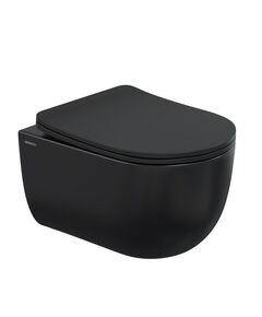 Купить Унитаз BERGES подвесной VENTAS Black Rimless 49 см, сиденье дюропласт Ventas Slim SO, микролифт, быстросъём (082136) по цене 28990 руб., в Санкт-Петебруге в интернет магазине 100-Систем, а также дургие товары BERGES из раздела Унитазы подвесные и Унитазы
