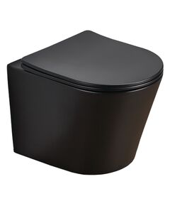 Купить Унитаз подвесной Azario Teramo AZ-053E-R-MB SP черный (az-053e-r-mb sp) по цене 20931.66 руб., в Санкт-Петебруге в интернет магазине 100-Систем, а также дургие товары Azario из раздела Унитазы подвесные и Унитазы