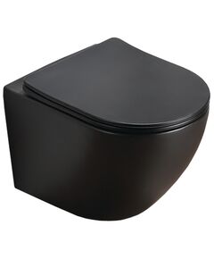 Купить Унитаз подвесной Azario Grado AZ-0046-MB SP чёрный матовый (az-0046-mb sp) по цене 23567.43 руб., в Санкт-Петебруге в интернет магазине 100-Систем, а также дургие товары Azario из раздела Унитазы подвесные и Унитазы