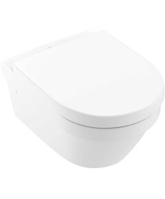Купить Унитаз подвесной с открытым смывным краем Architectura DirectFlush 4694HR01 с сиденьем для унитаза SoftClosing 98M9C101  (4694hr01) по цене 53257.5 руб., в Санкт-Петебруге в интернет магазине 100-Систем, а также дургие товары VILLEROY & BOCH из раздела Унитазы подвесные и Унитазы