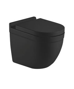 Купить Унитаз CeramaLux 2198MB подвесной Черный матовый с сиденьем Микролифт (2198mb) по цене 11800 руб., в Санкт-Петебруге в интернет магазине 100-Систем, а также дургие товары CeramaLux из раздела Унитазы подвесные и Унитазы