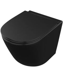 Купить OWL Vind Cirkel-H Matt Black Унитаз подвесной безободковый с сиденьем DP микролифт (owlt190305) по цене 18500 руб., в Санкт-Петебруге в интернет магазине 100-Систем, а также дургие товары  из раздела Унитазы подвесные и Унитазы