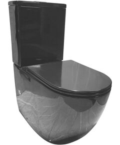 Купить Унитаз компакт CeramaLux NS-2176-18 с бачком и сиденьем Микролифт (NS-2176-18) по цене 23800 руб., в Санкт-Петебруге в интернет магазине 100-Систем, а также дургие товары CeramaLux из раздела Горизонтальный выпуск и Унитазы-компакт с бачком