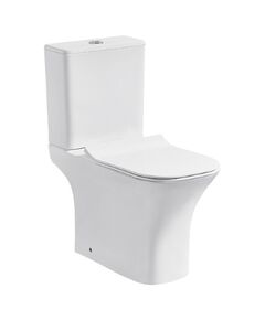 Купить Унитаз компакт CeramaLux 1215-P с бачком и сиденьем Микролифт (1215-p) по цене 15200 руб., в Санкт-Петебруге в интернет магазине 100-Систем, а также дургие товары CeramaLux из раздела Горизонтальный выпуск и Унитазы-компакт с бачком