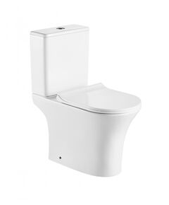 Купить FRETTA ROUND N Унитаз напольный c сиденьем микролифт дюропласт AZ-1038A 650х340х770мм (az-1038a) по цене 17250 руб., в Санкт-Петебруге в интернет магазине 100-Систем, а также дургие товары Azario из раздела Горизонтальный выпуск и Унитазы-компакт с бачком