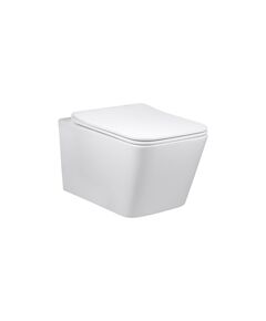 Купить Унитаз подвесной Q-Line VT1-12 безободковый, цвет белый, ультратонкое soft close сиденье, , шт (vt1-12) по цене 13072 руб., в Санкт-Петебруге в интернет магазине 100-Систем, а также дургие товары Vincea из раздела Унитазы подвесные и Унитазы