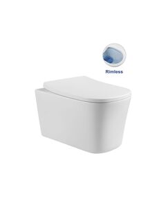 Купить Унитаз подвесной Arco VT1-36 безободковый, цвет белый, ультратонкое soft-close сиденье, , шт (VT1-36) по цене 13072 руб., в Санкт-Петебруге в интернет магазине 100-Систем, а также дургие товары Vincea из раздела Унитазы подвесные и Унитазы