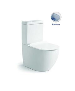 Купить Унитаз-компакт  Globo VT2-14 безободковый, белый, Geberit, ультратонкое сиденье soft-close, P-trap, , шт (VT2-14) по цене 28490.5 руб., в Санкт-Петебруге в интернет магазине 100-Систем, а также дургие товары Vincea из раздела Горизонтальный выпуск и Унитазы-компакт с бачком