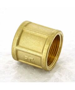Купить Муфта 1" (латунь) (1500032 / 1550g000606) по цене 569 руб., в Санкт-Петебруге в интернет магазине 100-Систем, а также дургие товары  из раздела Муфты и Латунные фитинги