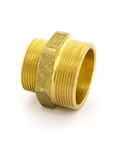 Купить Ниппель переходной 1 1/2"*2 1/2" (латунь) (1500486 / 1552G001008) по цене 3769 руб., в Санкт-Петебруге в интернет магазине 100-Систем, а также дургие товары  из раздела Ниппели и Латунные фитинги