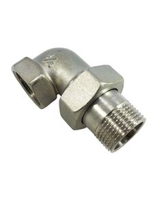 Купить Сгон угловой 1 1/4" ВН (никель) (1500430 / 1565N000707) по цене 3091 руб., в Санкт-Петебруге в интернет магазине 100-Систем, а также дургие товары  из раздела Сгоны и полусгоны и Никелированные фитинги
