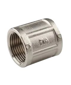 Купить Муфта 1/2" (хром) (1500434) по цене 314 руб., в Санкт-Петебруге в интернет магазине 100-Систем, а также дургие товары  из раздела Муфты и Хромированные фитинги