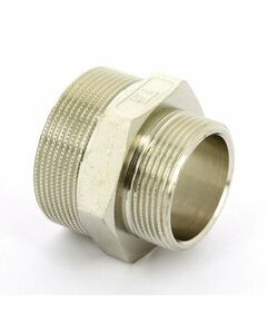 Купить Ниппель переходной 1/2"*3/4" (никель) (1500124 / 1552n000504) по цене 223 руб., в Санкт-Петебруге в интернет магазине 100-Систем, а также дургие товары  из раздела Ниппели и Никелированные фитинги