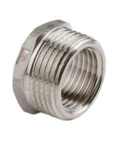 Купить Футорка 1/2"В*3/4"Н (никель) (1500148 / 1581n000504) по цене 161 руб., в Санкт-Петебруге в интернет магазине 100-Систем, а также дургие товары  из раздела Футорки и Никелированные фитинги