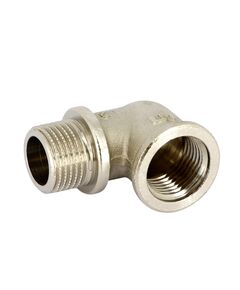 Купить Угольник 1/2" ВН с упором (никель) (1500141 / 1563N000404) по цене 392 руб., в Санкт-Петебруге в интернет магазине 100-Систем, а также дургие товары  из раздела Углы и Никелированные фитинги