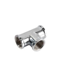 Купить Тройник 1/2" (хром) (1500253 / 1570c040404) по цене 397 руб., в Санкт-Петебруге в интернет магазине 100-Систем, а также дургие товары  из раздела Тройники и Хромированные фитинги