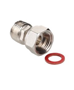 Купить Полусгон прямой с накидной гайкой, 3/4"x1/2" (vtr.613.n.0504) по цене 202 руб., в Санкт-Петебруге в интернет магазине 100-Систем, а также дургие товары VALTEC из раздела Сгоны и полусгоны и Никелированные фитинги