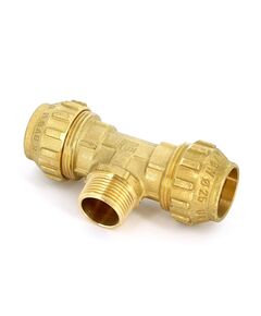 Купить Тройник 25*3/4"Н*25 (для п/э трубы) (3400069 / 3468g250525cr) по цене 1719 руб., в Санкт-Петебруге в интернет магазине 100-Систем, а также дургие товары  из раздела Фитинги компрессионные латунные 25 и Компрессионные латунные фитинги