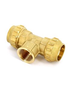 Купить Тройник 32*1"В*32 (для п/э трубы) (3400023 / 3469g320632cr) по цене 2362 руб., в Санкт-Петебруге в интернет магазине 100-Систем, а также дургие товары  из раздела Фитинги компрессионные латунные 32 и Компрессионные латунные фитинги