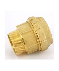 Купить Соединение прямое 63*2"Н (для п/э трубы) (3400007 / 3460g006309cr) по цене 4304 руб., в Санкт-Петебруге в интернет магазине 100-Систем, а также дургие товары  из раздела Фитинги компрессионные латунные большие диаметры и Компрессионные латунные фитинги