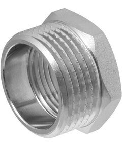 Купить Футорка 1/2"В*3/4"Н (хром) (1500400) по цене 196 руб., в Санкт-Петебруге в интернет магазине 100-Систем, а также дургие товары  из раздела Футорки и Хромированные фитинги