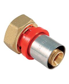 Купить Соединение угловое 20*3/4"(18) евроконус с накидной гайкой (пресс) (латунь) (1650173 / 1660g002005cz) по цене 1329 руб., в Санкт-Петебруге в интернет магазине 100-Систем, а также дургие товары  из раздела Пресс Tiemme 20 и Пресс