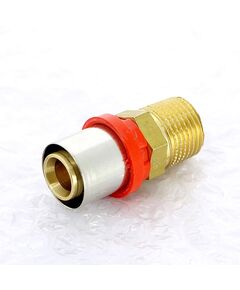 Купить Соединение прямое 32*1 1/4"Н латунь (пресс) (1650121 / 1650g003207cz) по цене 2046 руб., в Санкт-Петебруге в интернет магазине 100-Систем, а также дургие товары  из раздела Пресс Tiemme 32 и Пресс