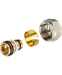 Купить Евроконус 16х2,0х1/2", латунь (SFC-0022-001620) по цене 277 руб., в Санкт-Петебруге в интернет магазине 100-Систем, а также дургие товары STOUT из раздела Обжим Stout 16 и Обжим
