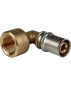 Купить SFP-0010-001216 STOUT Угольник с в/р 16xR 1/2" для металлопластиковых труб прессовой (SFP-0010-001216) по цене 413 руб., в Санкт-Петебруге в интернет магазине 100-Систем, а также дургие товары STOUT из раздела Пресс Stout 16 и Пресс