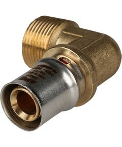 Купить SFP-0011-003420 STOUT Угольник с н/р 20xR 3/4" для металлопластиковых труб прессовой (SFP-0011-003420) по цене 994 руб., в Санкт-Петебруге в интернет магазине 100-Систем, а также дургие товары STOUT из раздела Пресс Stout 20 и Пресс