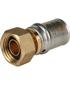 Купить SFP-0016-001220 STOUT Переходник с накидной гайкой 20xR 1/2" для металлопластиковых труб прессовой (SFP-0016-001220) по цене 500 руб., в Санкт-Петебруге в интернет магазине 100-Систем, а также дургие товары STOUT из раздела Пресс Stout 20 и Пресс