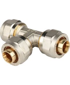 Купить SFS-0009-000020 STOUT Тройник 20х20х20 для металлопластиковых труб винтовой (SFS-0009-000020) по цене 1255 руб., в Санкт-Петебруге в интернет магазине 100-Систем, а также дургие товары STOUT из раздела Обжим и Фитинги Stout