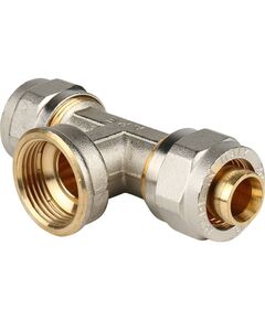 Купить SFS-0012-003420 STOUT Тройник с в/р 20xR 3/4" для металлопластиковых труб винтовой (sfs-0012-003420) по цене 1059 руб., в Санкт-Петебруге в интернет магазине 100-Систем, а также дургие товары STOUT из раздела Обжим и Фитинги Stout