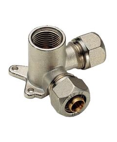 Купить Водорозетка 16*1/2" двухплоскостная (обжим) (1600063 / 1626N160416) по цене 1081 руб., в Санкт-Петебруге в интернет магазине 100-Систем, а также дургие товары  из раздела Обжим Tiemme 16 и Обжим