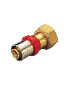 Купить Соединение прямое 20*1/2" с накидной гайкой (пресс) (1650061 / 1665g002004cz) по цене 446 руб., в Санкт-Петебруге в интернет магазине 100-Систем, а также дургие товары  из раздела Пресс Tiemme 20 и Пресс