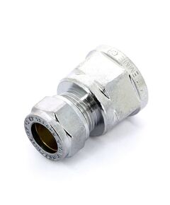 Купить Соединение прямое 15*1/2"В (обжим) (хром) (1130048 / 1102c001504cz) по цене 539 руб., в Санкт-Петебруге в интернет магазине 100-Систем, а также дургие товары  из раздела Обжим 15 и Обжим