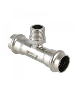 Купить Тройник Valtec пресс 22х1/2" НР, нерж. сталь (VTI.933.I.220422) по цене 761 руб., в Санкт-Петебруге в интернет магазине 100-Систем, а также дургие товары VALTEC из раздела Фитинги Valtec 22 и Трубы и фитинги Valtec