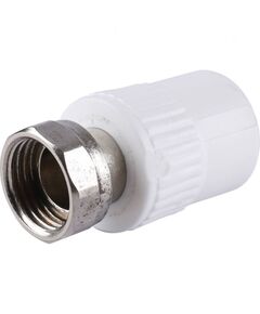 Купить 3222-tun-200b00 Kalde 20х1/2" Муфта с накидной гайкой для ППР труб под сварку (цвет белый) (3222-tun-200b00) по цене 37.4 руб., в Санкт-Петебруге в интернет магазине 100-Систем, а также дургие товары  из раздела Фитинги белые полипропиленовые 20 и Трубы и фитинги белые полипропиленовые