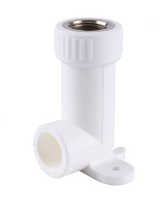 Купить 3222-btl-200b00 Kalde 20x1/2" Угольник удлиненный с в/р с креплением для ППР труб под сварку (цвет белый) (3222-btl-200b00) по цене 74.8 руб., в Санкт-Петебруге в интернет магазине 100-Систем, а также дургие товары  из раздела Фитинги белые полипропиленовые 20 и Трубы и фитинги белые полипропиленовые