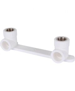 Купить 3222-bat-250b04 Kalde 25х1/2" Настенный комплект для смесителя для ППР труб под сварку (цвет белый) (3222-bat-250b04) по цене 75.9 руб., в Санкт-Петебруге в интернет магазине 100-Систем, а также дургие товары  из раздела Фитинги белые полипропиленовые 25 и Трубы и фитинги белые полипропиленовые