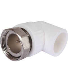 Купить 3222-tue-321a00 Kalde 32х1 1/4" Угольник с накидной гайкой для ППР труб под сварку (цвет белый) (3222-tue-321a00) по цене 177.1 руб., в Санкт-Петебруге в интернет магазине 100-Систем, а также дургие товары  из раздела Фитинги белые полипропиленовые 32 и Трубы и фитинги белые полипропиленовые