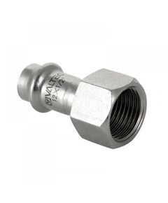 Купить Муфта Valtec пресс 35х1.1/4" ВР, нерж. сталь (VTI.902.I.003507) по цене 1086 руб., в Санкт-Петебруге в интернет магазине 100-Систем, а также дургие товары VALTEC из раздела Фитинги Valtec  35 и Трубы и фитинги Valtec
