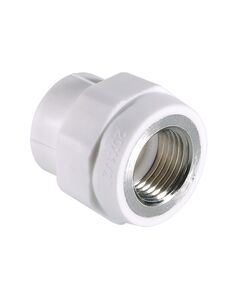 Купить Муфта PPR с в/р 25х1/2" (vtp.702.0.02504) по цене 123 руб., в Санкт-Петебруге в интернет магазине 100-Систем, а также дургие товары VALTEC из раздела Фитинги белые полипропиленовые 25 и Трубы и фитинги белые полипропиленовые