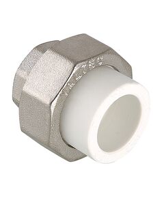 Купить Соединитель PPR разъемный с в/р 50х1 1/2" (VTP.762.0.05008) по цене 2103 руб., в Санкт-Петебруге в интернет магазине 100-Систем, а также дургие товары VALTEC из раздела Фитинги белые полипропиленовые 50 и Трубы и фитинги белые полипропиленовые